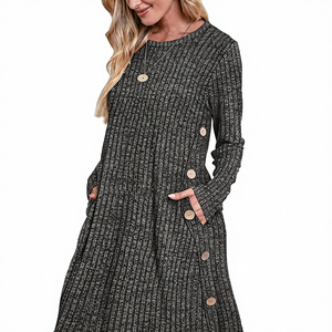 Dresses For Petite Women Cogild Womens Dresses Plain Short Sleeve Crewn  Neck Empire Waist Floral Maxi Dress With Pockets Womens Sweater Dress