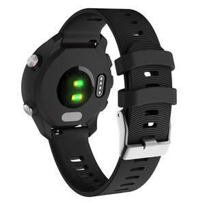 สายนาฬิกาซิลิโคนนุ่มขนาด 20 มม. สำหรับ <span class=keywords><strong>Garmin</strong></span> Forerunner 245 <span class=keywords><strong>Music</strong></span> <span class=keywords><strong>645</strong></span> Vivoactive 3 1 สายรัดข้อมือ - Product Image 4