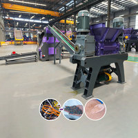 Équipement de recyclage de câbles en cuivre à haute efficacité, séparateur de fils de voiture usagés, granulateur