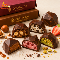 Vente en gros OEM/ODM de snacks au chocolat exotiques de haute qualité, chocolat au lait noisette et raisins secs