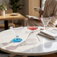 Verre à cocktail réutilisable de 6 oz, couleur personnalisée, pour bar, restaurant et lounge