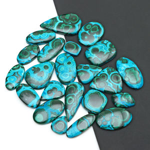 Crisocola y Malaquita Natural Pulida, Gemas Sueltas de Tamaño Libre, Lote al por Mayor para la Fabricación de Joyería Fina - Product Image 4