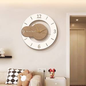 Reloj de Pared Creativo de Madera, Estilo Moderno y Lujoso, para Sala de Estar, Nuevo Estilo 2026, Silencioso, Decoración para el Hogar - Product Image 3