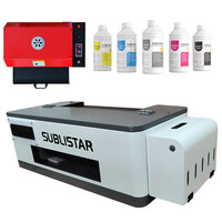 Impresora de inyección de tinta automática A3 de alta calidad 30cm Impresora DTF L1800 Máquina de impresión en lienzo para todos los textiles
