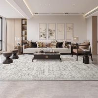 Tapis de salle à manger, bureau, hôtel, salon, grand format, antidérapant, résistant aux taches, réversible, rembourré, en acrylique, style bohème, Dsermer