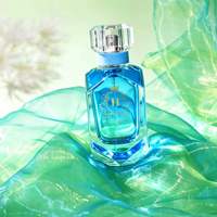 Hongyuan Vente en gros de flacons de parfum à vaporisateur de 50 ml de forme irrégulière avec bouchon en cristal vert, export en vrac vers l'Allemagne