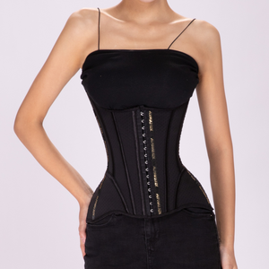 Ingrosso Guaina Modellante in Lattice per <span class=keywords><strong>Donna</strong></span> con 11 Stecche in Acciaio, Controllo Pancia, Effetto Clessidra, Cintura Faja - Product Image 1