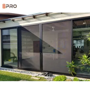 Toldo grande plegable, rodillo, pantalla con cremallera, ventanas, mosquitera de seguridad, mosquitera, puerta de mosquitera