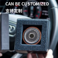 Diffuseur d'huiles essentielles pour voiture en bois sculpté noyer, aromathérapie portable, clip de ventilation, désodorisant de voiture, élimination des odeurs, sans électricité