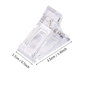 HadiyahBeauty <span class=keywords><strong>Pince</strong></span> à ongles transparente en polygel pour extension rapide, outil de manucure pour nail art - Product Image 3