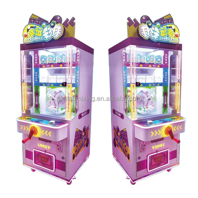 Lucky Ball 1-Player Crane Machine Durable Metal Construction Arcade Lottery Prize Snack Vending Solutions 1 Year Gifts English