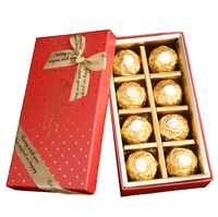 Boîtes en fer à fenêtre transparente emballage de boîte-cadeau de chocolat chocolat chocolat recyclable personnalisé produit de qualité supérieure avec estampage de feuille d'or