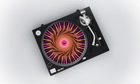 Tapis graphique personnalisé Tapis antidérapant Tapis à gratter Tapis en feutre pour platine vinyle 12 "7" LP DJ Tourne-disque vinyle