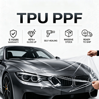 Film de protection de peinture de carrosserie automobile en TPU transparent haute brillance, épaisseur 7,5 mil/8,5 mil/9,5 mil, durable