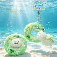 Vente directe usine : Porte-clés peluche animal marin en forme de bouée de natation, breloque de sac, idéal pour souvenirs de fête, vente en gros