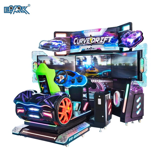 EPARK Coin Operated Three Screen Driving Car Machine Driving Simulator for Racing Training