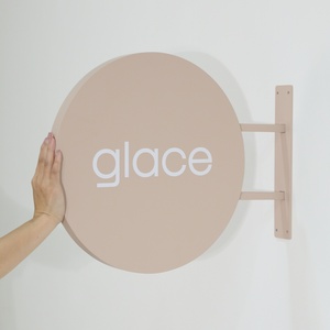 Advertising Signboard Double Sided <b>Wall</b> Mount Store Front Round Blade <b>Sign</b> for Shop Outdoor Business - Product Image 4