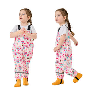 Nuevos <span class=keywords><strong>pantalones</strong></span> de tafetán de poliéster impermeables con estampado de dibujos animados para niños, ideales para jugar en el agua y la playa, para guardería. - Product Image 3