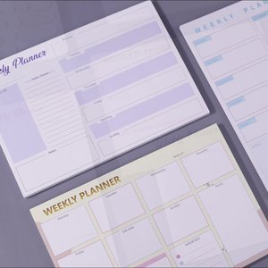 Planificateur hebdomadaire A5 personnalisé avec impression en gros, couverture en PP, reliure collée, aimant pour réfrigérateur - Product Image 6