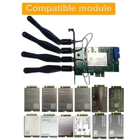 Carte réseau de données CPE PCI-E X1 4g/5G pour ordinateur de bureau M.2 NGFF B Key PCIE 1X/USB3.0/USB2.0 Cartes réseau sans fil Mini Pci-e vers Usb 3.0