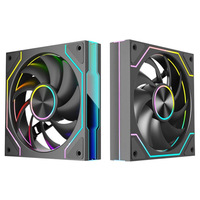 Vente directe usine – Ventilateur de boîtier Prism 9 Pro 120 mm à roulement fluide, synchronisation ARGB, refroidissement silencieux contrôlé par PWM, en plastique