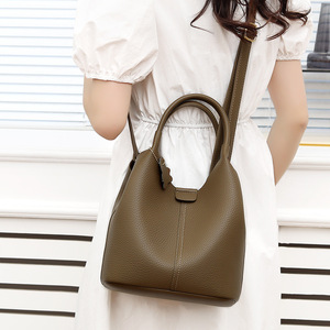 Pu Leather Tote <b>Shoulder</b> <b>Bags</b> Handbags Fashion Bucket <b>Shoulder</b> Handbag Hobo Purses for Women - Product Image 4