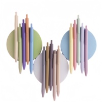 Stylos à bille en plastique lisse de 1.0mm en gros en vrac-Fournitures scolaires et de bureau légères, logo personnalisé pour cadeaux promotionnels