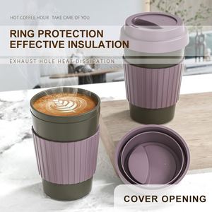 Smooth Sip Biodegradable Pla Tumbler Bpa Free Reusable Iced Cup Hot Coffee Travel <b>Mug</b> Perfect for Cappuccino 12 Oz - Product Image 3