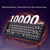 Ancreu OEM GK68 HE Pro Aluminium Gateron Hot-Swap 3 Mode Nirkabel RGB 8K Magnetic Mechanical Switch Response Gaming Keyboard Kit