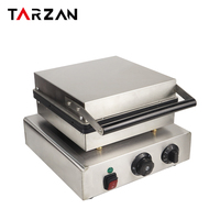 Nouvelle machine à gaufres professionnelle en acier inoxydable en forme de sapin de Noël, surface de cuisson antiadhésive, machine à gaufres en bâtonnets avec minuterie