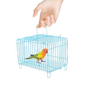 Kandang pembawa burung beo kecil kandang pembawa Budgie untuk burung <span class=keywords><strong>Cockatiel</strong></span> portabel parkit perjalanan tempat penyimpanan pengumpan - Product Image 2