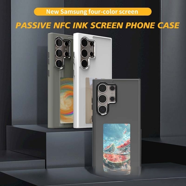 Color e-ink screen phone case for Samsung S23 Ultra screen mirroring DIY functionality; change photos on the fly-S25 Ultra case