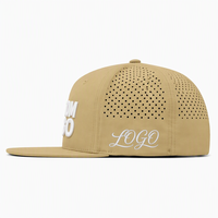 Topi Baseball 6 Panel Custom Bordir 3D Laser Cut, Snapback, Breathable, Tahan Air, untuk Pria Wanita