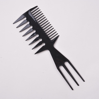 Ensemble de 10 Peignes à Cheveux en Plastique de Haute Qualité avec Logo Personnalisé, Peigne de Coiffure Antistatique pour Salon et Barbier