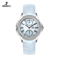Montre à Quartz en acier inoxydable pour femme, cadran de luxe, cadran lumineux, cadran en argent et or Rose