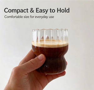 <span class=keywords><strong>Gobelet</strong></span> à boire en verre à rayures verticales mignonnes avec logo personnalisé, vente en gros, <span class=keywords><strong>gobelet</strong></span> à café, à lait, pour le petit-déjeuner, pour la maison et le café - Product Image 5