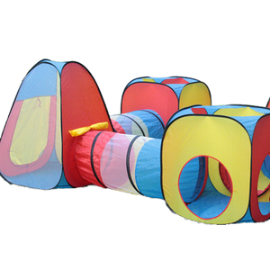 Tente <span class=keywords><strong>Pop</strong></span> <span class=keywords><strong>Up</strong></span> pour Enfant 8 en 1, Jouet en Polyester Doux, 4 Tunnels, 4 Tentes pour Jouer en Intérieur et en Extérieur pour Garçons Filles Bébés Tout-Petits - Product Image 2