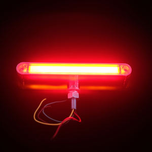 Rouge/Ambre <span class=keywords><strong>LED</strong></span> Double Face Camion Semi Remorque Barres Lumineuses 20LED Étanche Scellé Piédestal Clignotant Arrêt Queue Marqueur 12V - Product Image 6