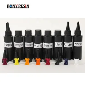 Fai da te 12 colori Macaron tinta unita adesivo antigoccia UV polimerizzazione UV colore all'ingrosso resina UV