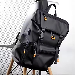 Fashion Unisex Anti-Theft Portable Zipper 20-39L Waterproof Polyester Lined Laptop <b>Backpack</b> for Work Travel School College - Product Image 2