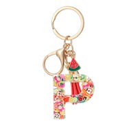 YOUCAN Lettres initiales anglaises en résine acrylique, étanches, 26 lettres, pour porte-clés papillon à paillettes, cadeau pour filles, breloque de sac colorée