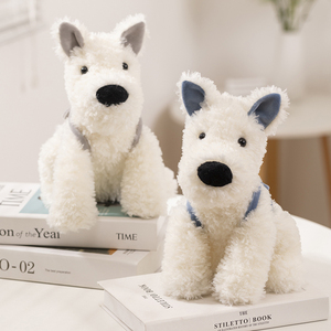 Venta al por mayor El perro con el tiburón en su espalda Peluche Perro Muñeca Cachorro West Highland Cachorro regalo para niños - Product Image 5