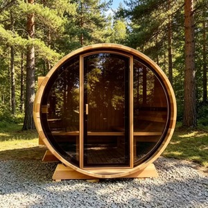 Sauna de Madera Sólida con Calentamiento de Piedra Volcánica de 4500W, para Uso Familiar y en Hoteles - Product Image 1