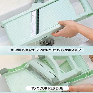 Nouvel arrivage Gadgets de cuisine Mandoline manuelle multifonctionnelle en plastique Coupeur trancheur légumes pommes de terre oignons concombres - Product Image 6