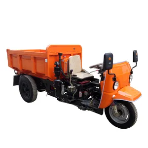 Venda quente 18 hp 22 hp 15 hp motor diesel Carga 1 ton 2 ton 3 ton mini dumper caminhão de carga triciclo diesel mini dumper para venda