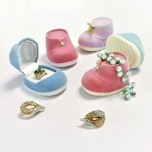 Boîtes d'emballage créatives pour chaussures et bijoux de Noël pour filles, avec motif de dessin animé mignon et finition floquée, pour mini-chaussures de bébé, avec anneau - Product Image 2