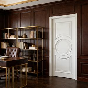 Puertas Interiores Modernas y Contemporáneas de Madera Maciza y Polímero Impermeable con Acabado para Dormitorio, Hotel y Baño - Product Image 3