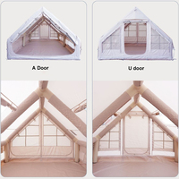 Grande tente Oxford 4 saisons 420D de 12 mètres carrés semblable à une cabine Tentes gonflables de camping imperméables extérieures pour 8 à 10 personnes