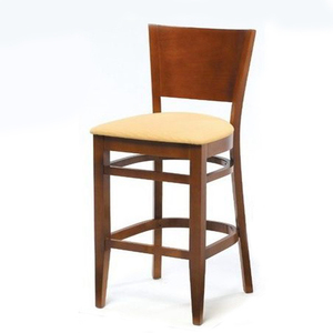 Phong Cách Thiết Kế Hiện Đại Rắn Gỗ Sồi Chân Thanh Truy Cập Cao Chỗ Ngồi Nhà Hàng Vải Màu Be Ghế Với Cánh Tay BC-012 - Product Image 6