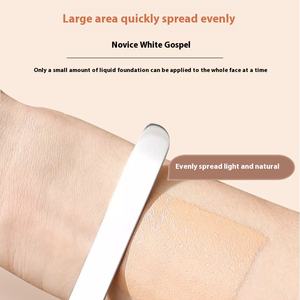 พาเลทสแตนเลส304ไม้พายรองพื้นอุปกรณ์แต่งหน้าเล็บสำหรับผสมกาวใช้บนใบหน้า - Product Image 4